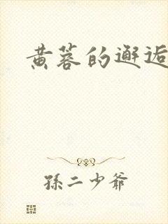 黄蓉的邂逅封面