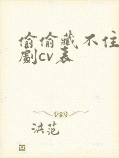 偷偷藏不住广播剧cv表