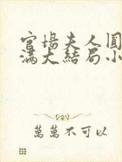 官场夫人圆润饱满大结局小说免费阅读