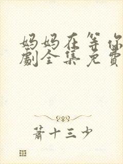 妈妈在等你电视剧全集免费观看