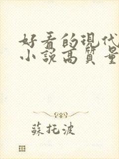 好看的现代言情小说高质量文笔好封面