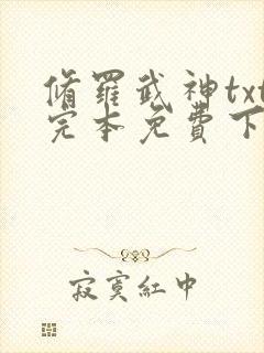 修罗武神txt完本免费下载