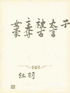 女主被太子强取豪夺古言