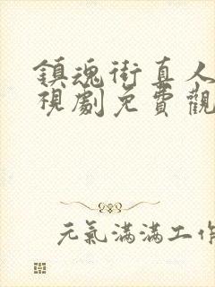 镇魂街真人版电视剧免费观看封面