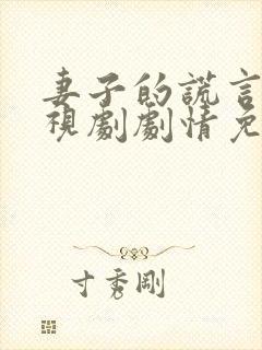 妻子的谎言 电视剧剧情免费观看