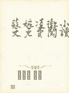 苏婉凌彻小说全文免费阅读