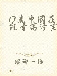 17岁中国在线观看高清完整版