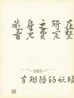 藏身之所在线观看免费完整国语高清封面