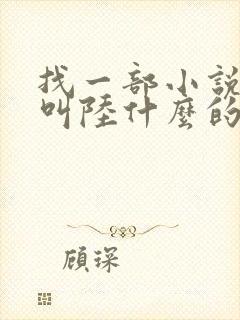 找一部小说主角叫陆什么的