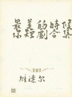 最美的时候遇见你短剧合集封面