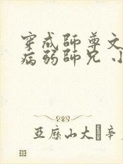 穿成师尊文里的病弱师兄 小说封面