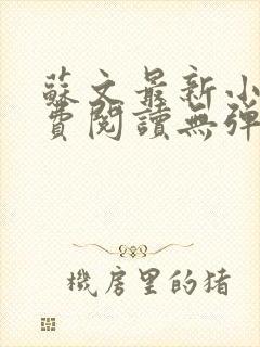 苏文最新小说免费阅读无弹窗封面