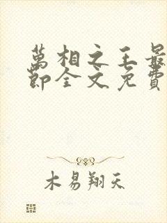 万相之王最新章节全文免费阅读txt