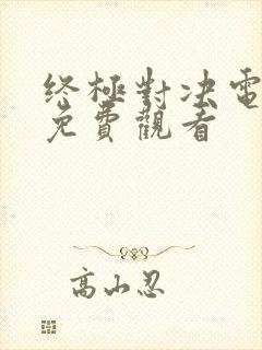 终极对决电视剧免费观看封面