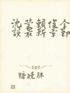 沈莹赖俊全文小说最新章节更新时间