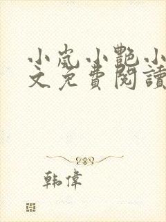 小岚小艳小说全文免费阅读最新章节封面