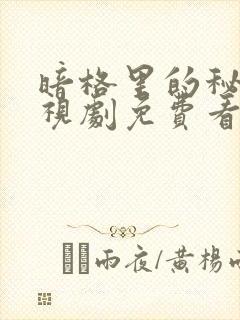 暗格里的秘密电视剧免费看完整版