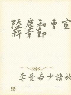 陆尘和曹宣妃最新章节