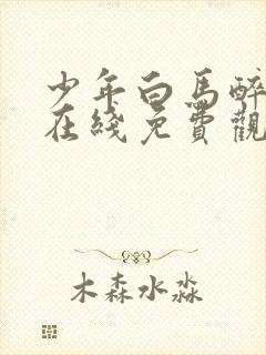 少年白马醉春风在线免费观看高清