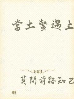 当土鳖遇上海龟