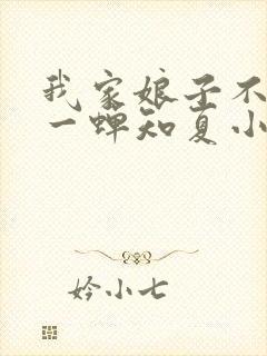 我家娘子不对劲一蝉知夏小说免费