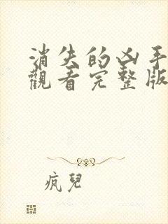 消失的凶手在线观看完整版电视剧