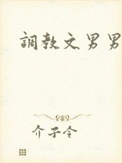 调教文男男sm封面
