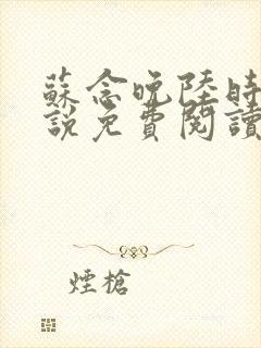 苏念晚陆时衍小说免费阅读最新章节