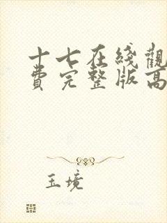 十七在线观看免费完整版高清电影