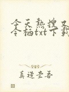 今天热搜又是我令栖txt下载