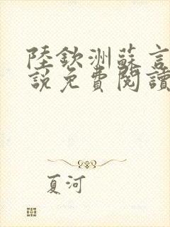 陆钦洲苏言星小说免费阅读最新章节