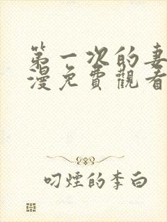 第一次的妻子动漫免费观看全集封面