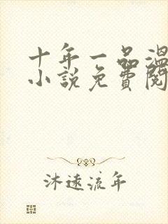 十年一品温如言小说免费阅读全文