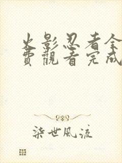 火影忍者全集免费观看完成版