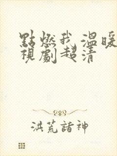 点燃我温暖你电视剧超清