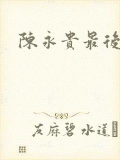陈永贵最后结局封面