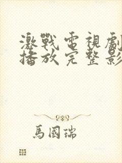 激战电视剧免费播放完整影视大全封面