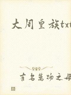 大周皇族txt