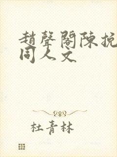 赵声阁陈挽微博同人文