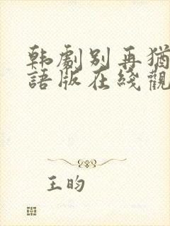 韩剧别再犹豫国语版在线观看全集