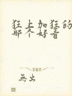 狂上加狂的小说哪个好看