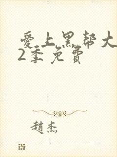 爱上黑帮大佬第2季免费