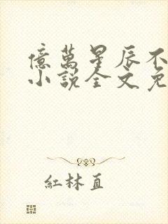 亿万星辰不及你小说全文免费阅读无弹窗