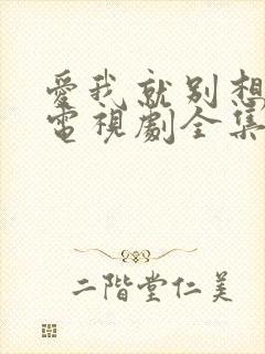 爱我就别想太多电视剧全集免费观看完整版