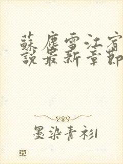 苏尘雪江宥白小说最新章节免费阅读