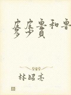 皮皮鲁和鲁西西多少页封面