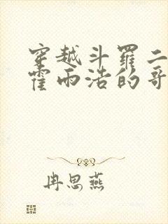 穿越斗罗二成为霍雨浩的哥哥