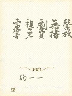 电视剧无声的回响免费播放