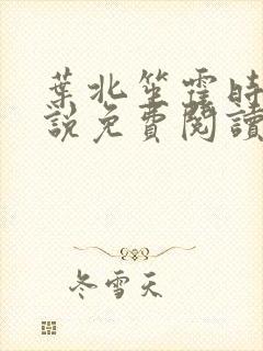叶北笙霍时庭小说免费阅读无弹窗