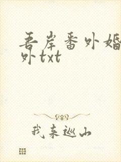 吾岸番外婚后番外txt封面